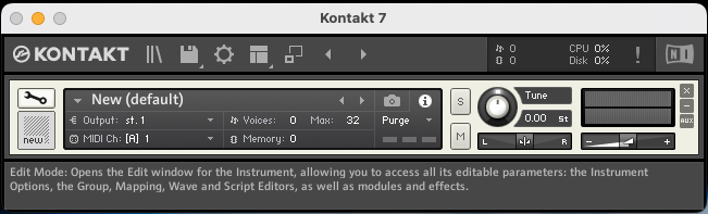 kontakt interface with the wrench